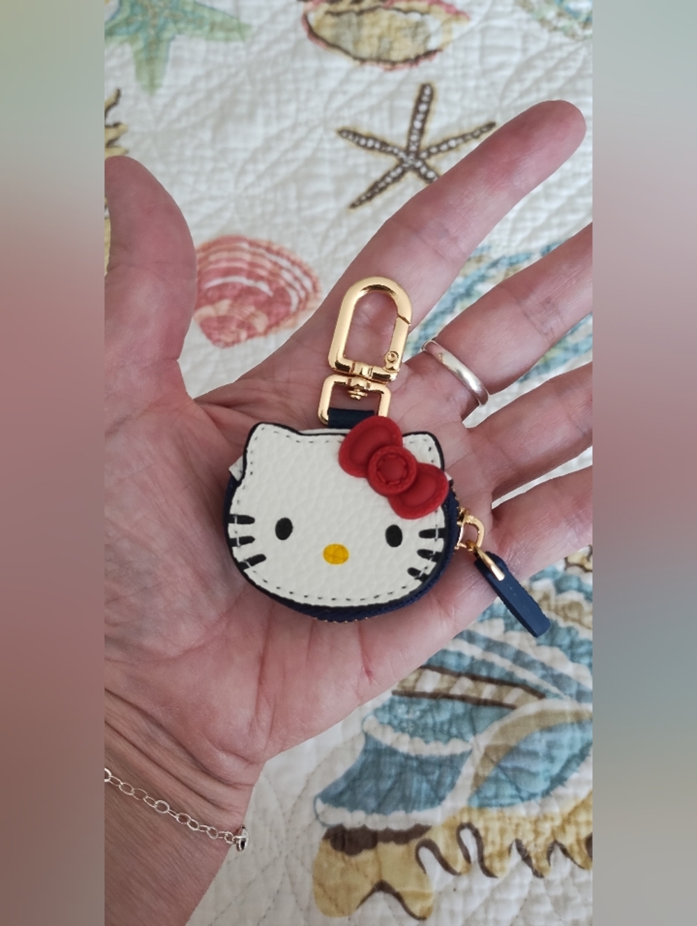 Hello Kitty Zipper Pouch Bag Charm